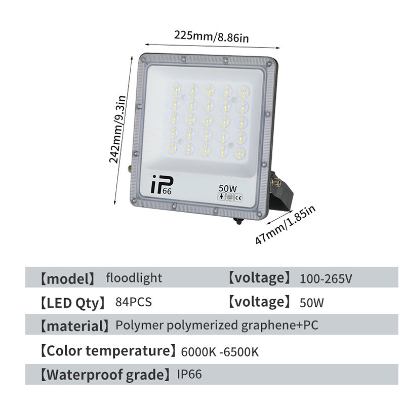 LED Floodlight, Outdoor Waterproof Strong Light, Ultra Bright Construction Site Factory RV Room Searchlight, Outdoor High-power Lighting Lamp - 𝓢𝓱𝓸𝓹𝓵𝓮𝓬𝔂
