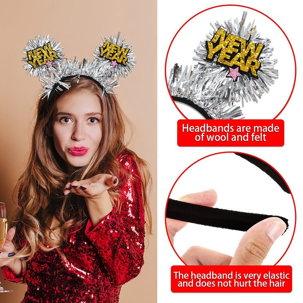Happy New Year Headband 2025 Party Headband - 𝓢𝓱𝓸𝓹𝓵𝓮𝓬𝔂