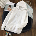 Long Sleeve Solid Color Hooded Sweater Couple - 𝓢𝓱𝓸𝓹𝓵𝓮𝓬𝔂
