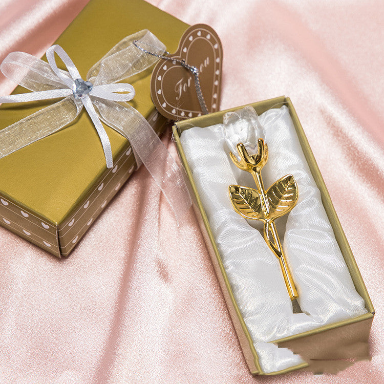 Crystal Metal Rose Valentine's Day Small Gift Wedding - 𝓢𝓱𝓸𝓹𝓵𝓮𝓬𝔂
