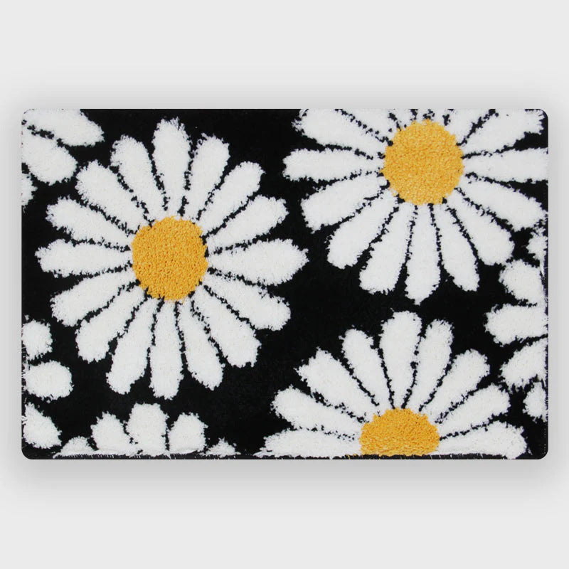 Cashmere-like Floor Mat Cross-border Flower Home Bathroom Non-slip Floor Mat - 𝓢𝓱𝓸𝓹𝓵𝓮𝓬𝔂