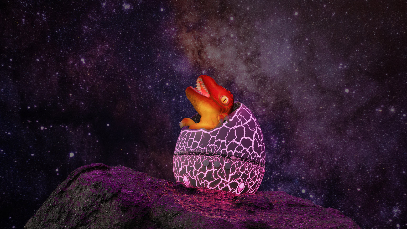 Cross-border Starry Sky Light, Cracked Translucent Dinosaur Egg Starry Sky Projection Light - 𝓢𝓱𝓸𝓹𝓵𝓮𝓬𝔂