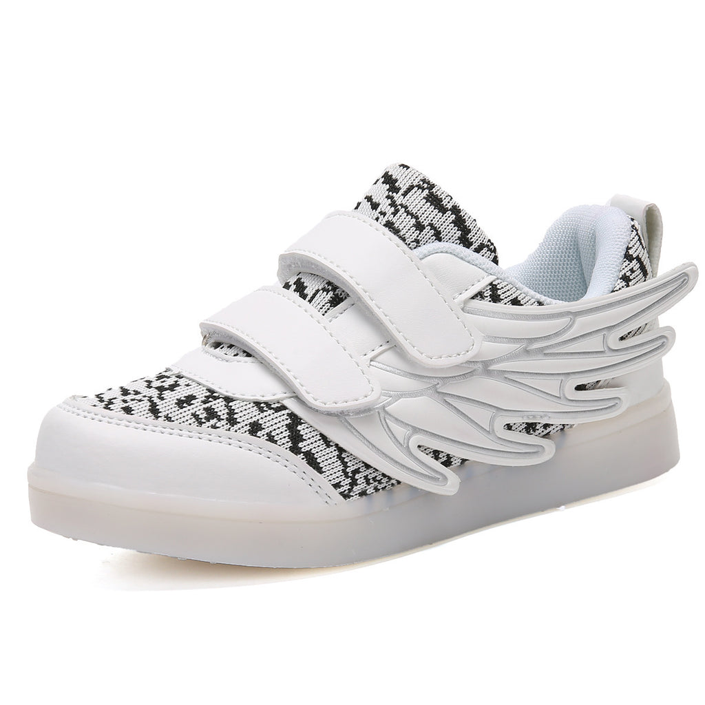 Children's shoes led light shoes children's wings light shoes usb charging colorful luminous shoes casual light shoes - 𝓢𝓱𝓸𝓹𝓵𝓮𝓬𝔂