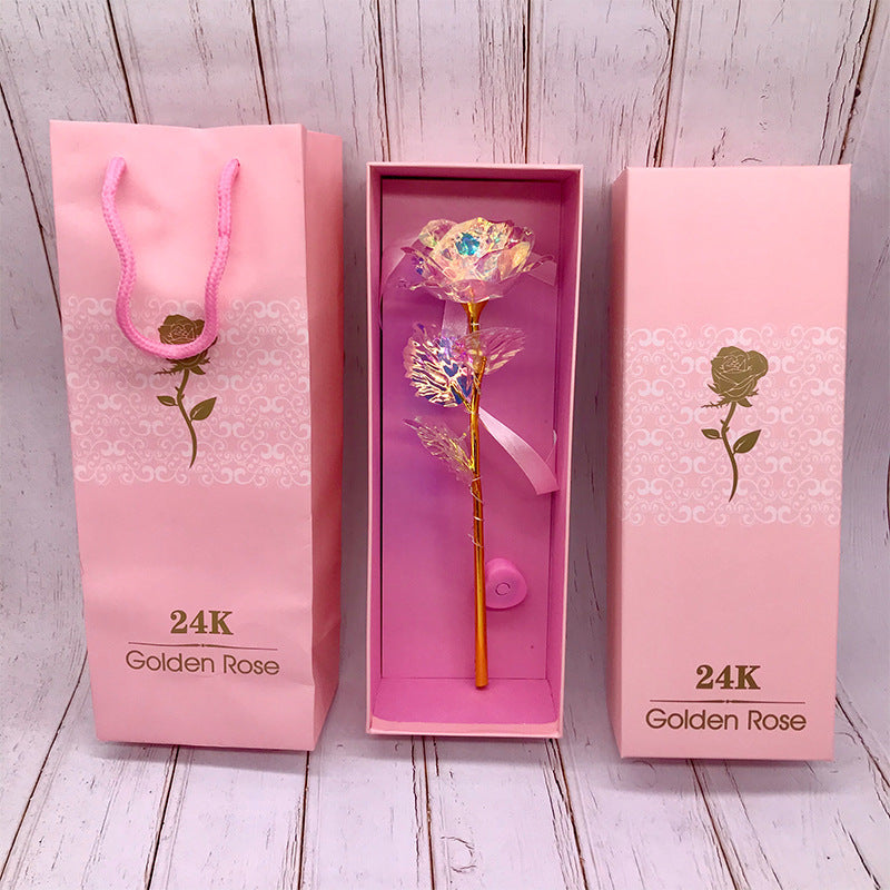 24K Luminous Color Gold Rose Flower Set - 𝓢𝓱𝓸𝓹𝓵𝓮𝓬𝔂