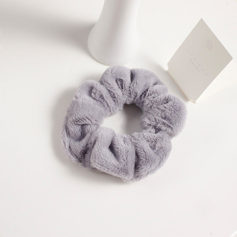Girly cute plush large intestine hair tie hair rope - 𝓢𝓱𝓸𝓹𝓵𝓮𝓬𝔂