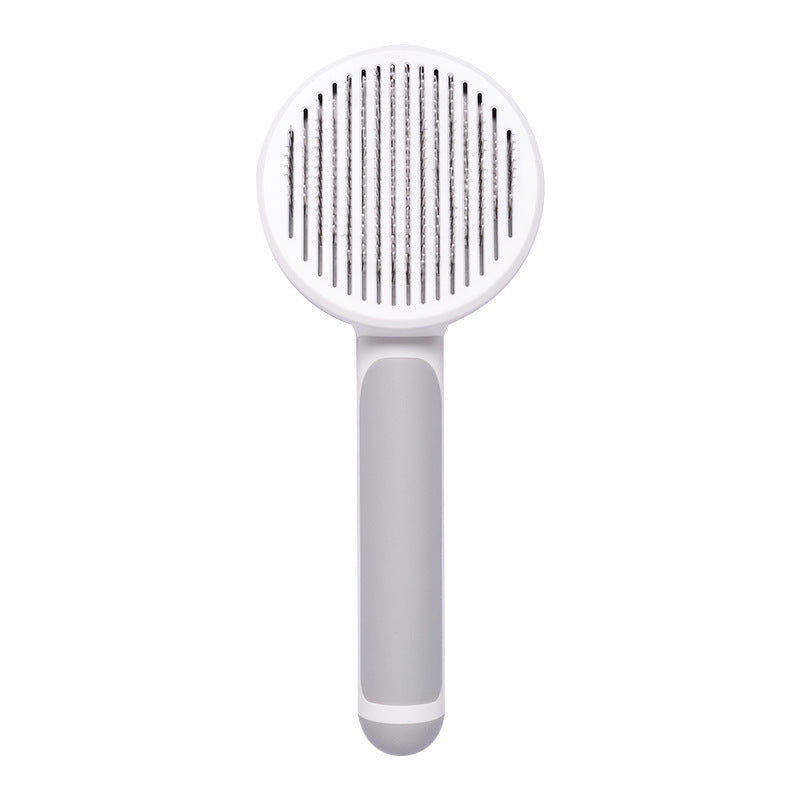 New Pet Cat Brush Hot Selling Hand-held Steel Wire Self-cleaning Comb Looper For Hair Removal - 𝓢𝓱𝓸𝓹𝓵𝓮𝓬𝔂