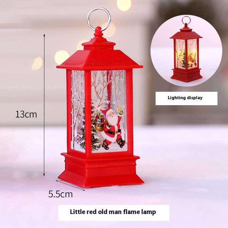 Christmas Portable Oil Lamp Santa Claus LED Night Lights Battery Powered Indoor Outdoor Hanging Lanterns Festive Party Decoration - 𝓢𝓱𝓸𝓹𝓵𝓮𝓬𝔂