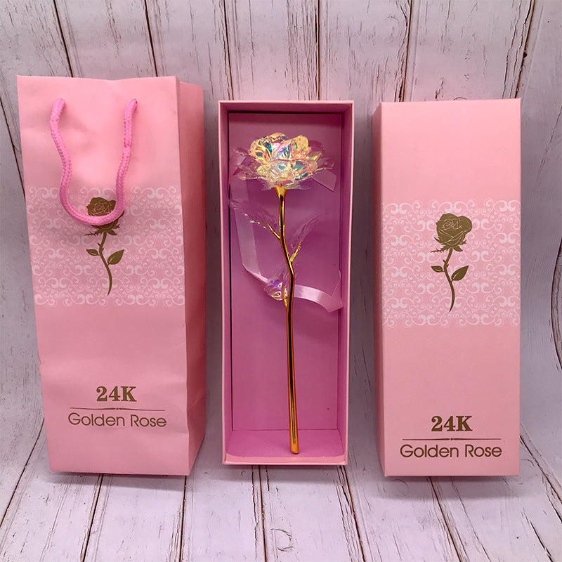 24K Luminous Color Gold Rose Flower Set - 𝓢𝓱𝓸𝓹𝓵𝓮𝓬𝔂