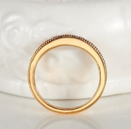 Exclusive love ring European and American style wedding ring 18K gold high-grade AAA zircon ring - 𝓢𝓱𝓸𝓹𝓵𝓮𝓬𝔂