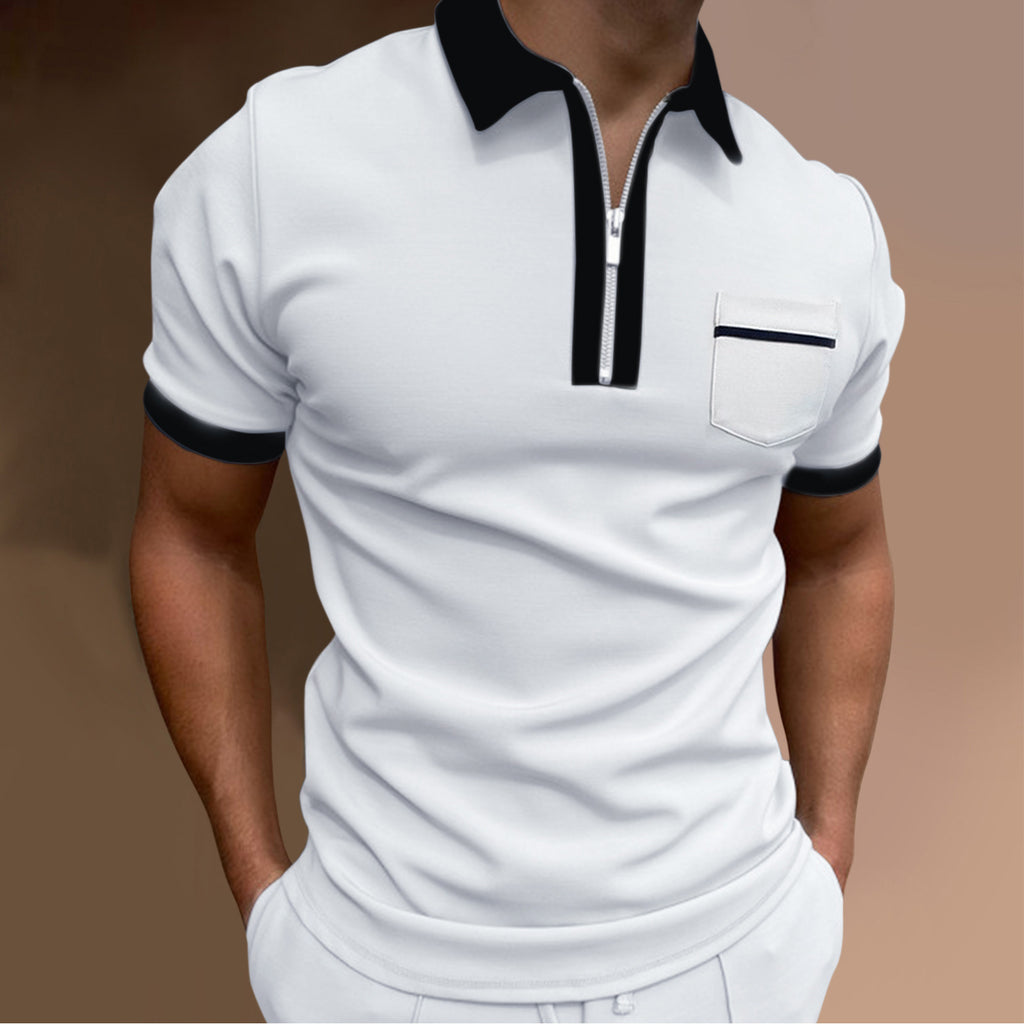 Men's Lapel Fashion Slim Pocket Men's T-Shirt POLO Shirt - 𝓢𝓱𝓸𝓹𝓵𝓮𝓬𝔂