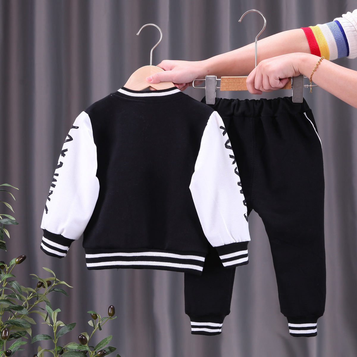 Boys Baseball Jacket Korean Two-piece Set - 𝓢𝓱𝓸𝓹𝓵𝓮𝓬𝔂