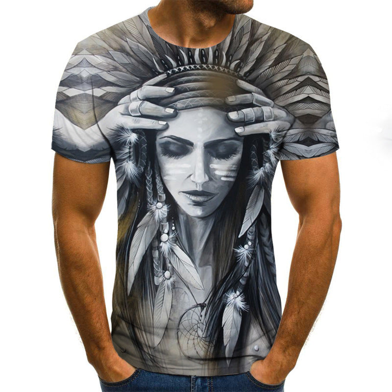 Printed 3DT Shirts Horror Skull Print Short Sleeve T-Shirts For Men And Women - 𝓢𝓱𝓸𝓹𝓵𝓮𝓬𝔂