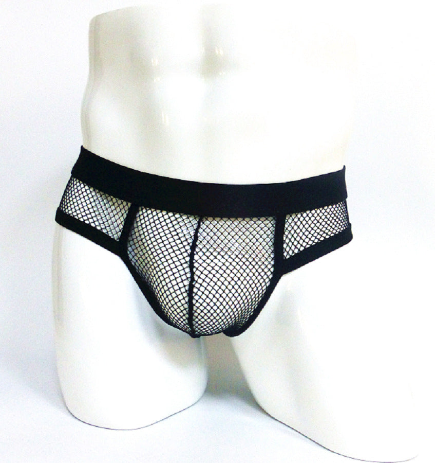 Men's Underwear Transparent Mesh Briefs Low Waist Convex Design Underwear Men - 𝓢𝓱𝓸𝓹𝓵𝓮𝓬𝔂