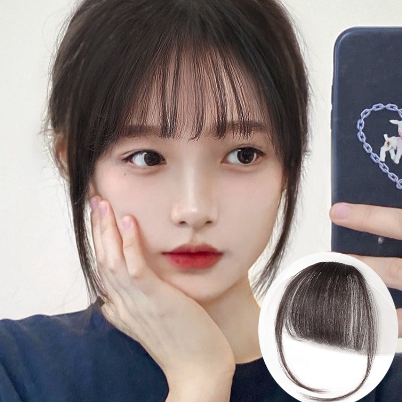3d Fake Bangs Natural Forehead French Seamless Bangs Wig Piece - 𝓢𝓱𝓸𝓹𝓵𝓮𝓬𝔂