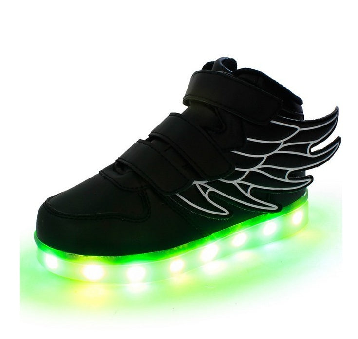 Children's shoes led light shoes children's wings light shoes usb charging colorful luminous shoes casual light shoes - 𝓢𝓱𝓸𝓹𝓵𝓮𝓬𝔂