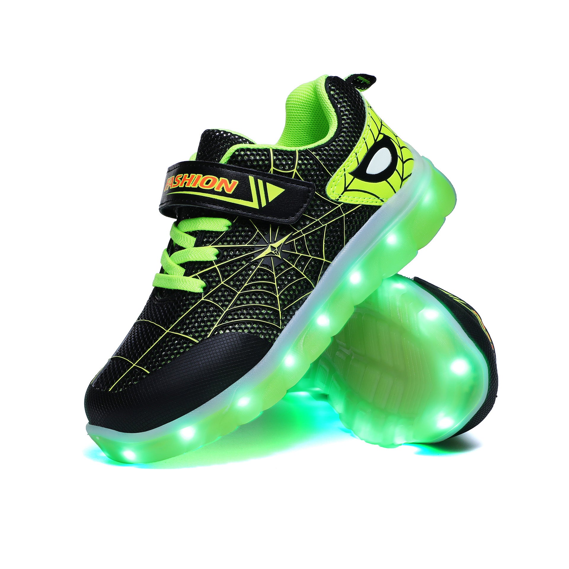 Size 26-37 Kids Led USB Recharge Glowing Shoes Children's Hook Loop - 𝓢𝓱𝓸𝓹𝓵𝓮𝓬𝔂
