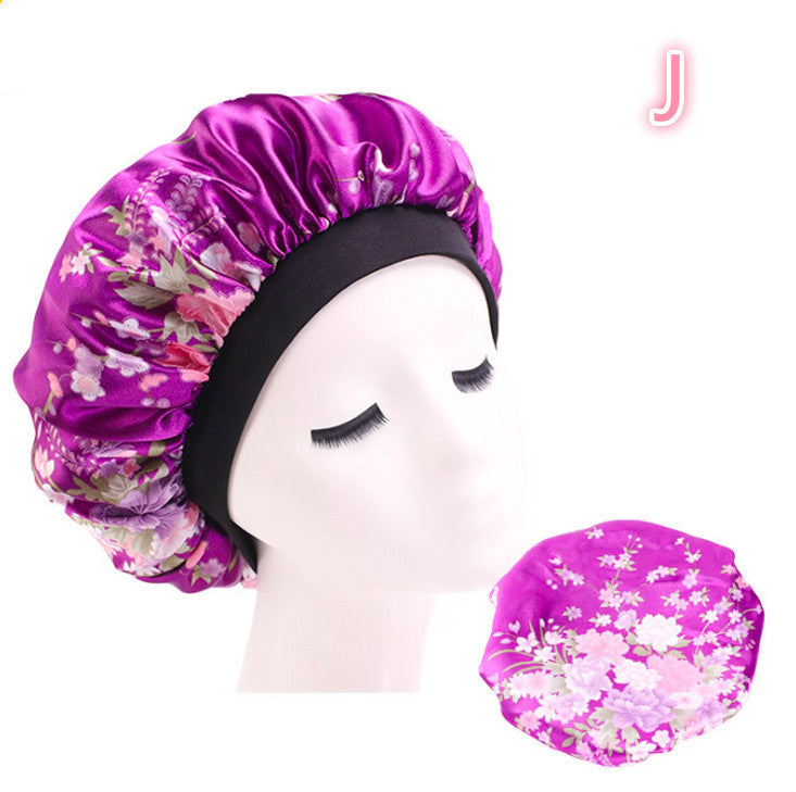Beauty print Satin silk Bonnet sleep night cap - 𝓢𝓱𝓸𝓹𝓵𝓮𝓬𝔂