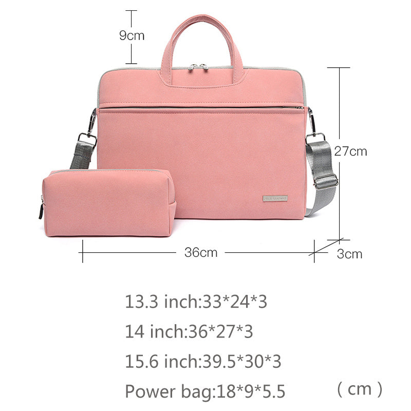 PU Leather Women Laptop Bag Notebook Carrying Case Briefcase For Macbook Air 13.3 14 15.6 Inch Men Handbags Shoulder Mouse Bag - 𝓢𝓱𝓸𝓹𝓵𝓮𝓬𝔂