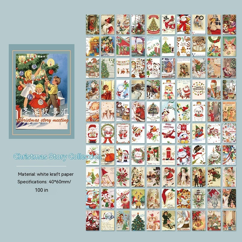 Christmas Handwriting Small Book 100 Mini Paper Notes