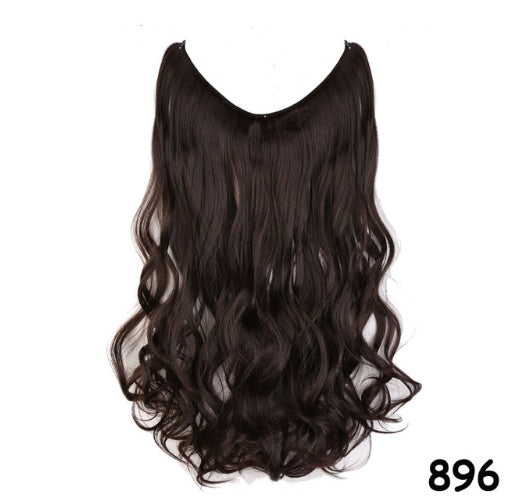 S-noilite 20 inches Invisible Wire No Clips in Hair Extensions Secret Fish Line Hairpieces Silky Straight Synthetic - 𝓢𝓱𝓸𝓹𝓵𝓮𝓬𝔂