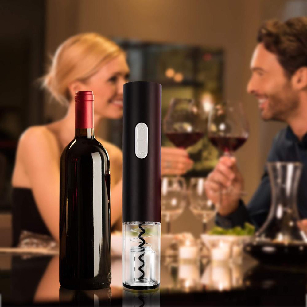 Electric Wine Opener Automatic Electric Wine Bottle Corkscrew Opener With Foil Cutter Wine Bottle Opener Kit - 𝓢𝓱𝓸𝓹𝓵𝓮𝓬𝔂