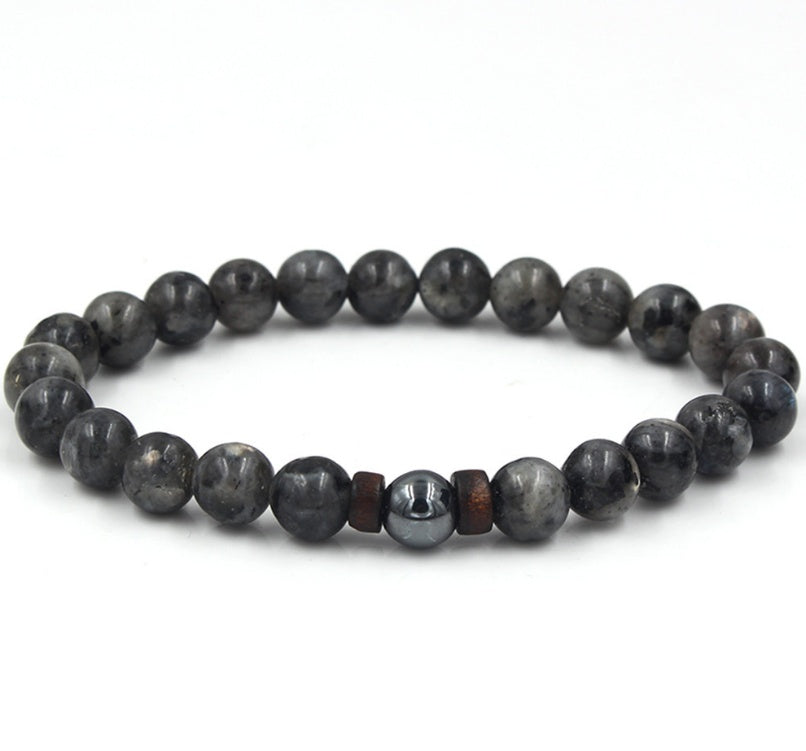 Personality Men's Black Volcanic Stone Bracelet - 𝓢𝓱𝓸𝓹𝓵𝓮𝓬𝔂