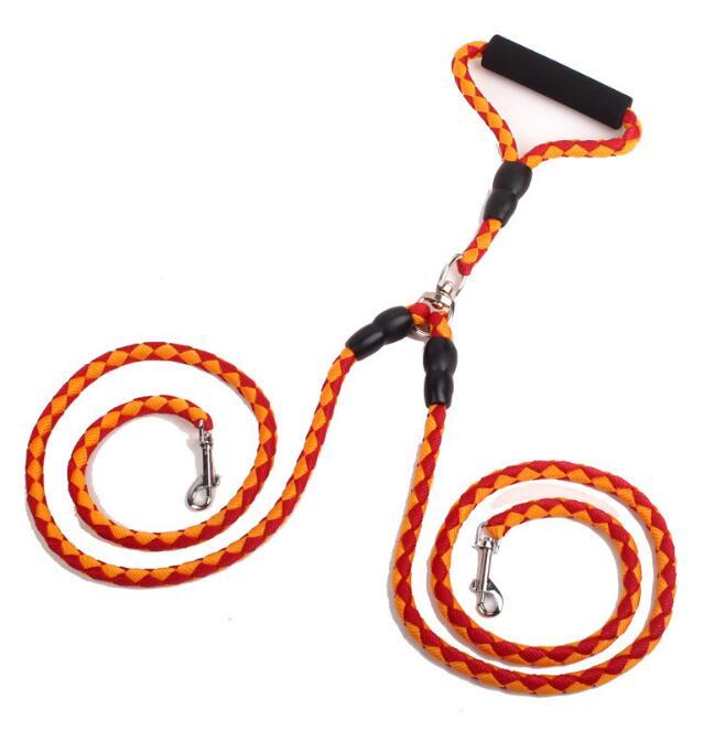 Double-Ended Traction Rope For Walking The Dog Hand-Double-Ended Traction Rope One Plus Two Leash Collar Pet Supplies Dog Collar - 𝓢𝓱𝓸𝓹𝓵𝓮𝓬𝔂