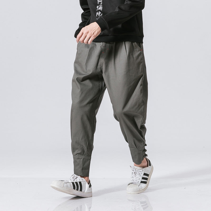 Men's mouth buckle casual pants - 𝓢𝓱𝓸𝓹𝓵𝓮𝓬𝔂