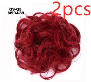 Europe, Japan, and South Korea popular hair bun fluffy natural drawstring curly hair ball head hair ring hair set female hair accessories chemical fiber hair - 𝓢𝓱𝓸𝓹𝓵𝓮𝓬𝔂