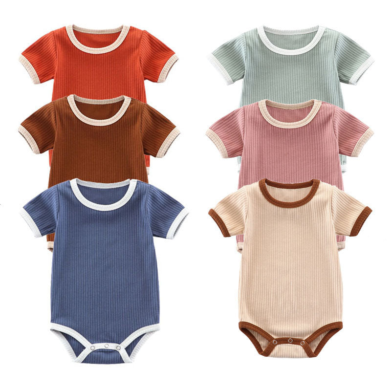 Summer Romper Baby Wrapping Clothes Pit Strip Ribbed Baby Onesie - 𝓢𝓱𝓸𝓹𝓵𝓮𝓬𝔂