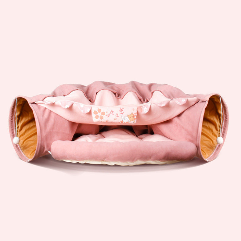 Collapsible Cat Tunnel Durable Washable Collapsible - 𝓢𝓱𝓸𝓹𝓵𝓮𝓬𝔂