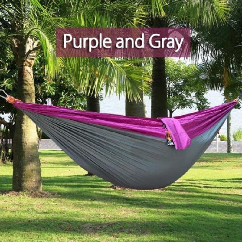 Backpacking Hammock - Portable Nylon Parachute Outdoor Double Hammock - 𝓢𝓱𝓸𝓹𝓵𝓮𝓬𝔂