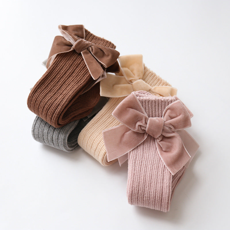 Bowknot woolen baby socks - 𝓢𝓱𝓸𝓹𝓵𝓮𝓬𝔂