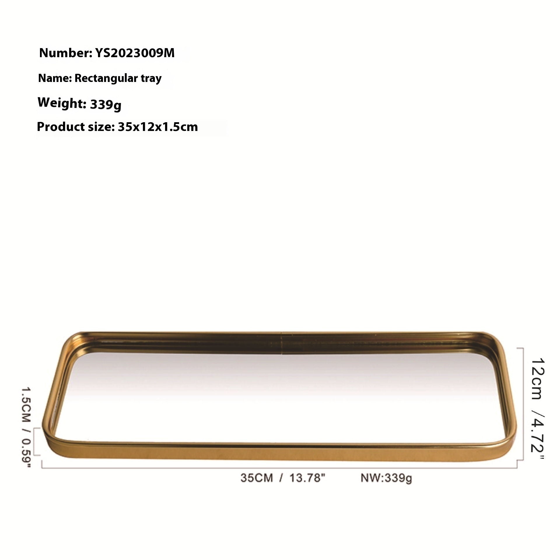 Metallic Glass Mirror Tray Jewelry And Cosmetics Storage Tray - 𝓢𝓱𝓸𝓹𝓵𝓮𝓬𝔂