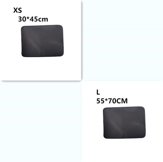 Double Layer Litter Cat Bed Pads Pet Cat Litter Mat Trapping Pets Litter Box Mat Pet Product Bed For Cats House Clean Mat - 𝓢𝓱𝓸𝓹𝓵𝓮𝓬𝔂