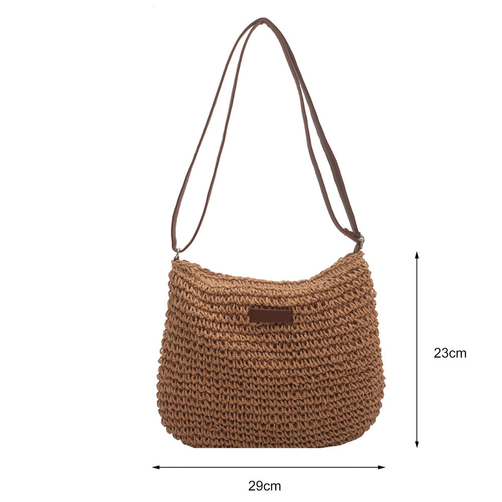 Niche Design Vacation Straw Tote Bag - 𝓢𝓱𝓸𝓹𝓵𝓮𝓬𝔂