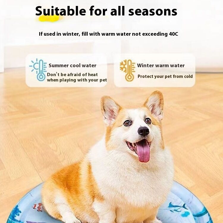 Summer Cooling Pet Water Bed Cushion Ice Pad Dog Sleeping Square Mat For Puppy Dogs Cats Pet Kennel Cool Cold - 𝓢𝓱𝓸𝓹𝓵𝓮𝓬𝔂