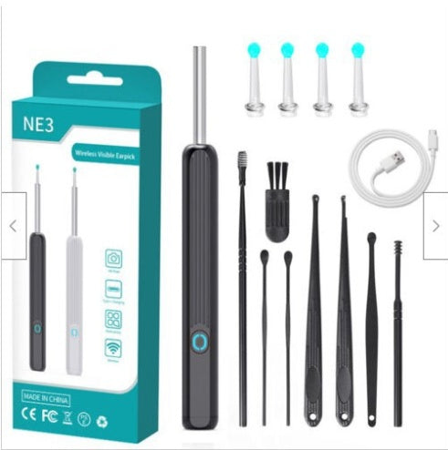 NE3 Ear Cleaner Otoscope Ear Wax Removal Tool With Camera LED Light Wireless Ear Endoscope Ear Cleaning Kit For I-phone - 𝓢𝓱𝓸𝓹𝓵𝓮𝓬𝔂