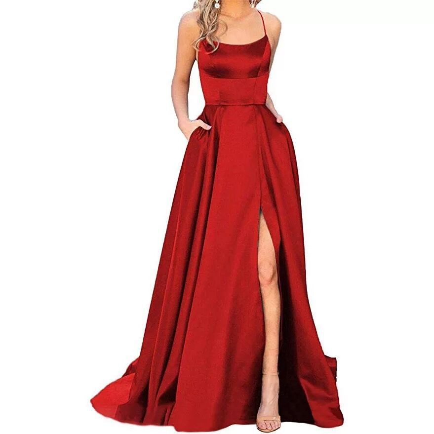 Solid Color Long Slimming And Shoulder Hollow Girlfriends Fashion Bridesmaid Party Dress - 𝓢𝓱𝓸𝓹𝓵𝓮𝓬𝔂