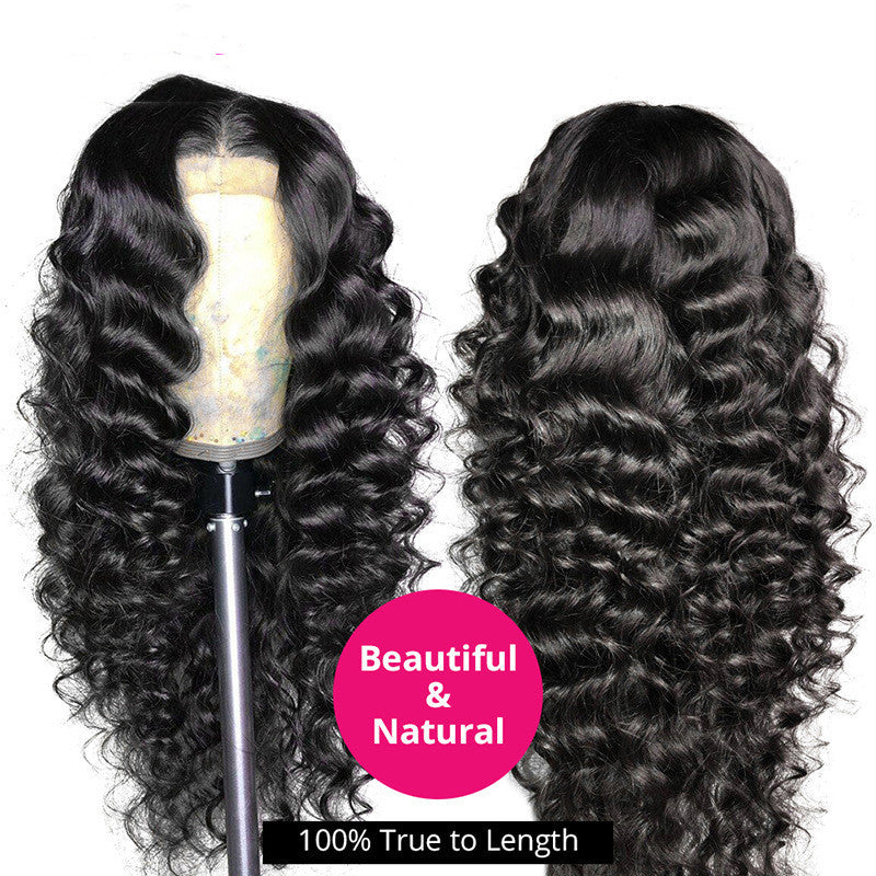 Human Hair Loose Deep Lace Frontal Wigs 13x4 Headgear - 𝓢𝓱𝓸𝓹𝓵𝓮𝓬𝔂