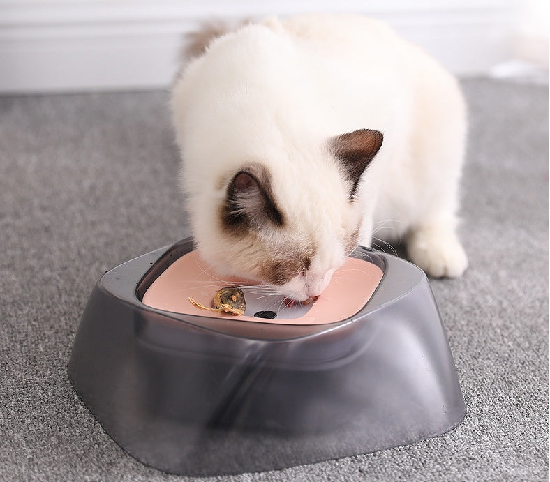 Pet Dog Bowl Floating Not Wetting Mouth Cat Bowl No Spill Drinking Water Feeder - 𝓢𝓱𝓸𝓹𝓵𝓮𝓬𝔂