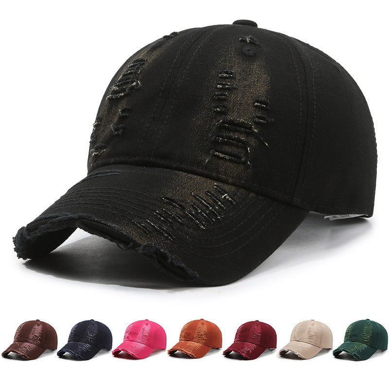 Street Hole Vintage Baseball Cap Men Do The Old Cowboy Washed - 𝓢𝓱𝓸𝓹𝓵𝓮𝓬𝔂