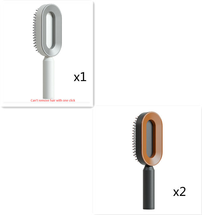 Self Cleaning Hair Brush For Women One-key Cleaning Hair Loss Airbag Massage Scalp Comb Anti-Static Hairbrush - 𝓢𝓱𝓸𝓹𝓵𝓮𝓬𝔂