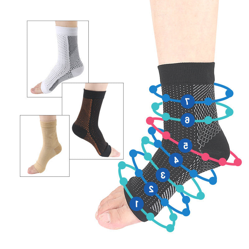 Men's And Women's Korean-style Heel Invisible Pressure Sports Foot Sock Functional Elastic Breathable Basketball Cover