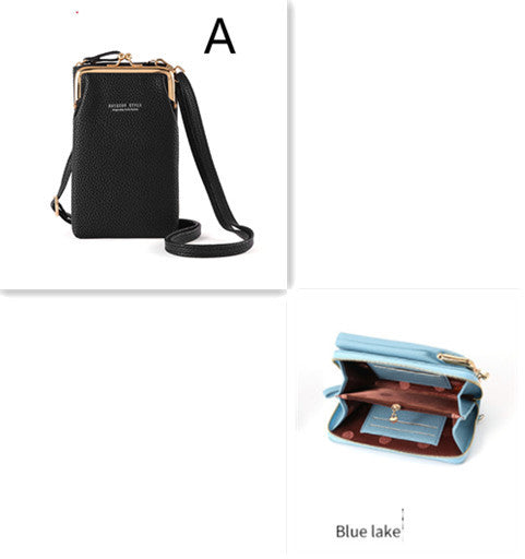 Fashion Lychee Pattern Solid Color Diagonal Shoulder Bag - 𝓢𝓱𝓸𝓹𝓵𝓮𝓬𝔂