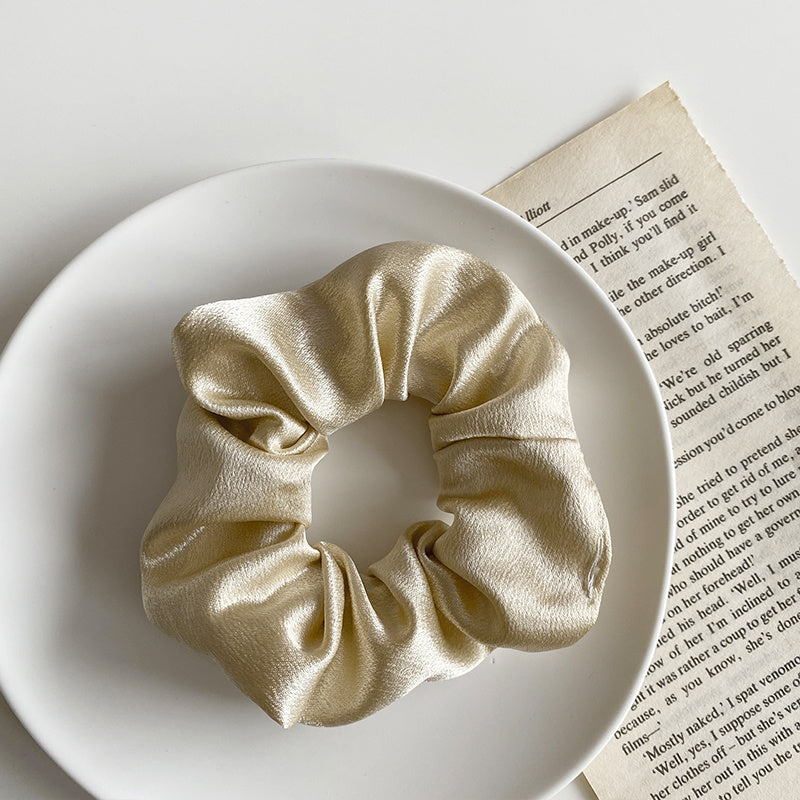 Simple satin retro large intestine loop hair rope - 𝓢𝓱𝓸𝓹𝓵𝓮𝓬𝔂