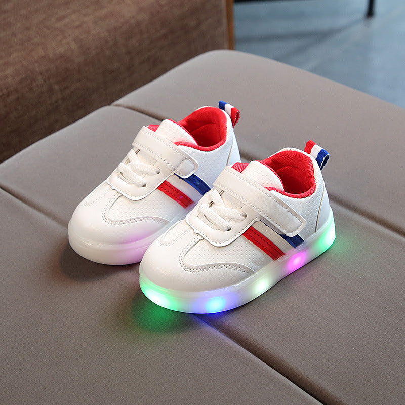 Kimmy White LED Sneakers Shoes - 𝓢𝓱𝓸𝓹𝓵𝓮𝓬𝔂