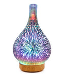 3D Glass Aroma Diffuser Colorful Lamp Humidifier Night Light - 𝓢𝓱𝓸𝓹𝓵𝓮𝓬𝔂