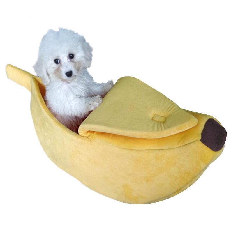 Pet House Dog Bed Banana Shape Dog House Cute Pet Kennel Nest Warm Dog Sofas Sleeping Bed - 𝓢𝓱𝓸𝓹𝓵𝓮𝓬𝔂