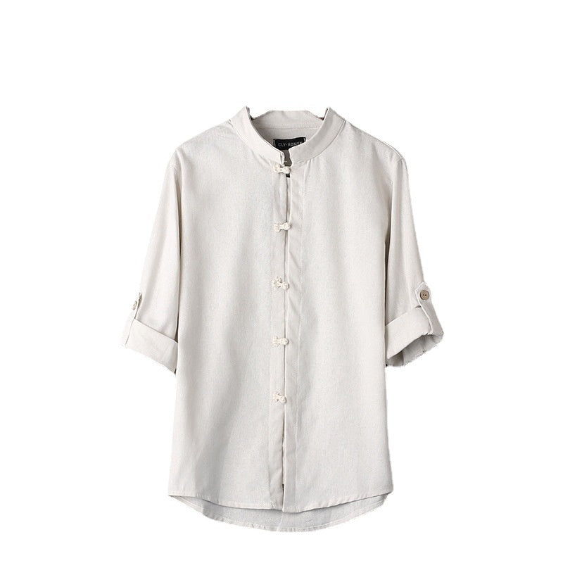 Men's Linen Vintage Plus Size Shirt - 𝓢𝓱𝓸𝓹𝓵𝓮𝓬𝔂